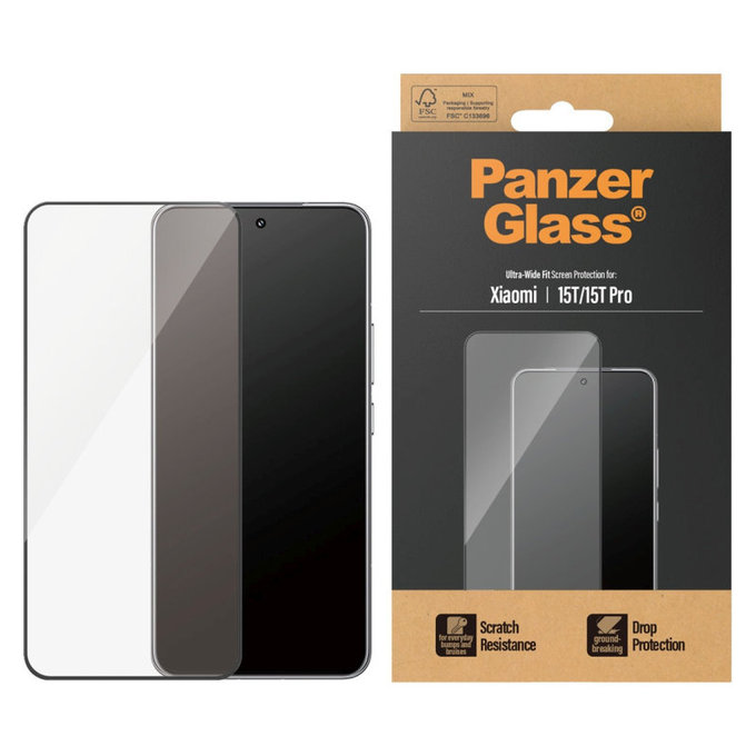 Szkło hartowane UWF do Xiaomi 15T/15T Pro, Czarne, PanzerGlass