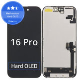 Wyświetlacz Hard OLED dla iPhone 16, Ekran dotykowy z ramką, FixPremium