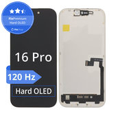 Wyświetlacz Hard OLED 120Hz dla iPhone 16 Pro, Ekran dotykowy z ramką, FixPremium