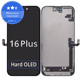 Wyświetlacz Hard OLED dla iPhone 16 Plus, Ekran dotykowy z ramką, FixPremium