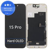 Wyświetlacz Hard OLED dla iPhone 15 Pro, Ekran dotykowy z ramką, FixPremium
