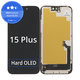 Wyświetlacz Hard OLED dla iPhone 15 Plus, Ekran dotykowy z ramką, FixPremium