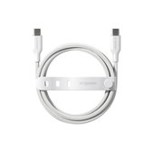 Kabel USB-C, 60 W, Racing, 1,2 m, srebrno-biały, PanzerGlass