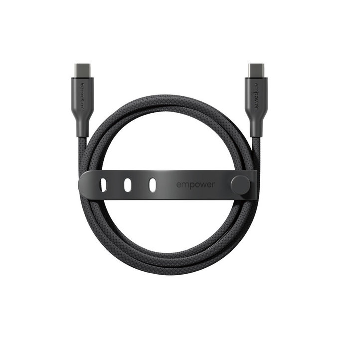 Kabel USB-C, 60 W, Racing, 2 m, Space Black, PanzerGlass