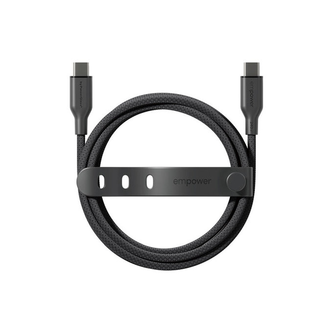 Kabel USB-C, 240 W, Racing, 2 m, Space Black, PanzerGlass