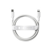 Kabel USB-C/Lightning, 60 W, Racing, 1, 2 m, Srebrno-biały, empower