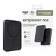 Bezprzewodowy PowerBank 10000 mAh, 20 W, kompatybilny z MagSafe, Qi2/USB-C, Space Black, empower