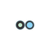 Oslona obiektywu tylnej kamery z ramka (2szt) do iPhone 16, 16 Plus, Teal