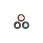 Oslona obiektywu tylnej kamery z ramka (3szt) do iPhone 16 Pro, 16 Pro Max, Desert Titanium
