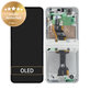 Wyświetlacz LCD + ekran dotykowy + ramka do Samsung Z Flip 7 FE F761B, White, GH82-37734B, Genuine Service Pack