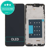 Wyświetlacz OLED dla Samsung A17 A176B, Black, Ekran dotykowy z ramką