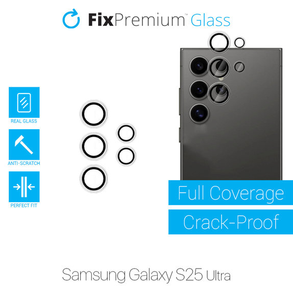 Ochraniacz soczewki tylnego aparatu bez ramki do Samsung S25 Ultra