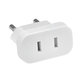 Adapter Wtyczki 220V z US na EU, Biały