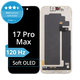 Wyświetlacz Soft OLED 120Hz dla iPhone 17 Pro Max, Ekran dotykowy z ramką, FixPremium