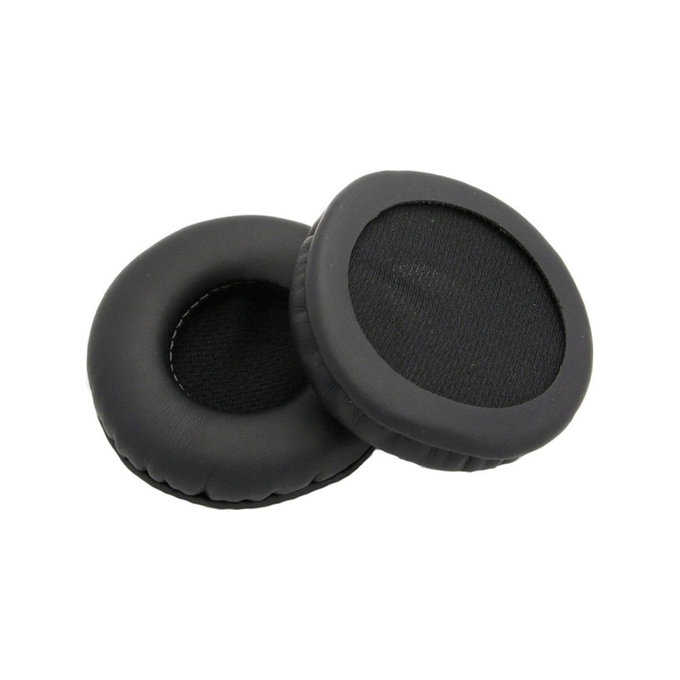 Zapasowe nauszniki do AKG K518, K518DJ, K81, K518LE, pianka memory i skóra PU, Czarny, 1 para