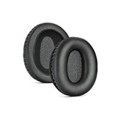 Zapasowe nauszniki do Audio-Technica ANC500BT, pianka memory i skóra PU, Czarny, 1 para