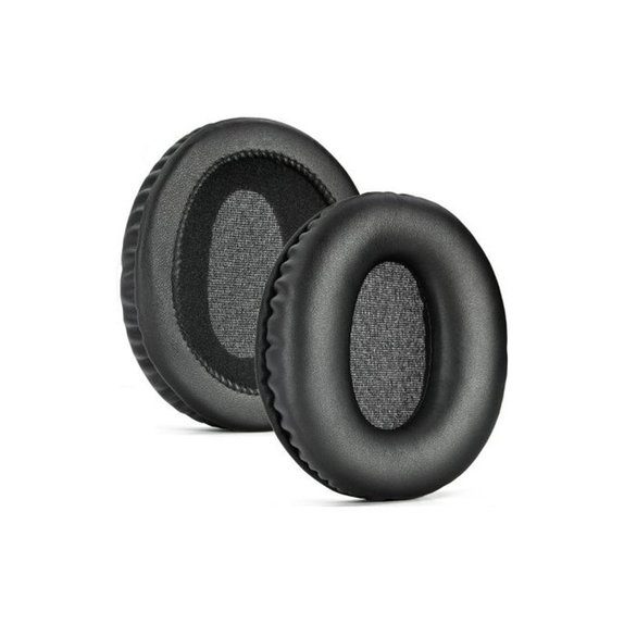 Zapasowe nauszniki do Audio-Technica ANC500BT, pianka memory i skóra PU, Czarny, 1 para