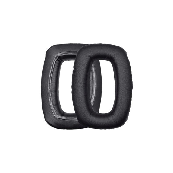Zapasowe nauszniki do Beyerdynamic DT 100, DT 150, DT 190, pianka memory i skóra PU, Czarny, 1 para