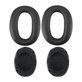 Zapasowe nauszniki do Sony MDR-1000X, WH-1000XM2, pianka memory i skóra PU, Czarny, 1 para