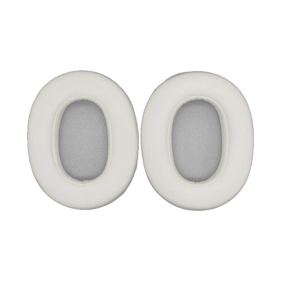 Zapasowe nauszniki do Sony WH-ULT900N, pianka memory i skóra PU, Biały, 1 para