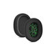 Zapasowe nauszniki do SteelSeries Arctis 3, 5, 7, 9 Pro, pianka memory i tkanina, Czarny / Zielony, 1 para