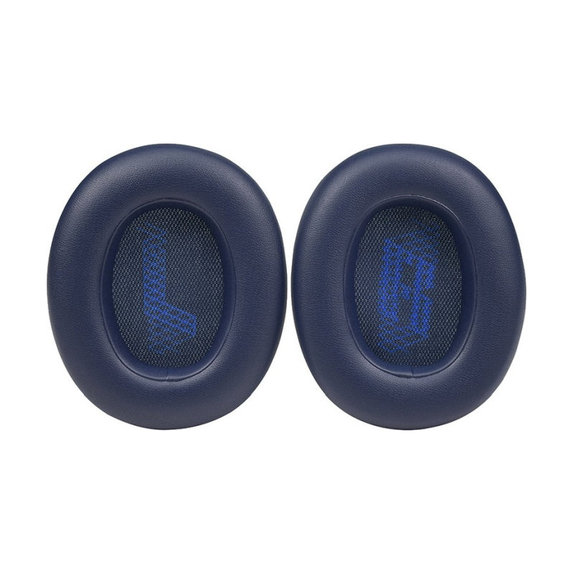 Zapasowe nauszniki do JBL Live 650BTNC, E65, pianka memory i skóra PU, Navy, 1 para