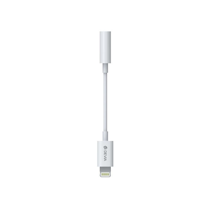 Adapter Smart 3,5mm Jack / Lightning, biały, Devia