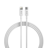 Kabel Lightning / USB-C Smart, PD 27W, 2m, biały, Devia