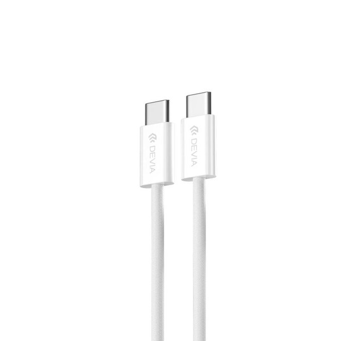 Kabel USB-C / USB-C Smart, PD 60W, 1m, biały, Devia