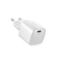Ładowarka Mini USB-C, PD 30W, biała, Devia