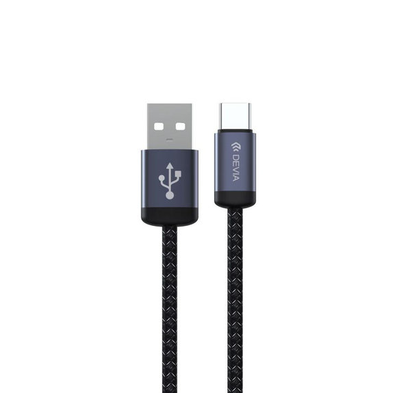 Kabel USB / USB-C Gracious, 2.1A, 2m, czarny, Devia
