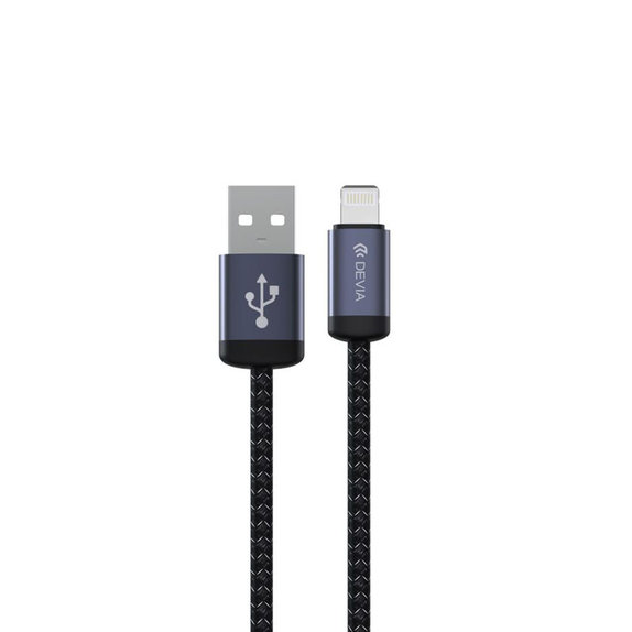 Kabel Lightning / USB Gracious, 2,4A, 2m, czarny, Devia