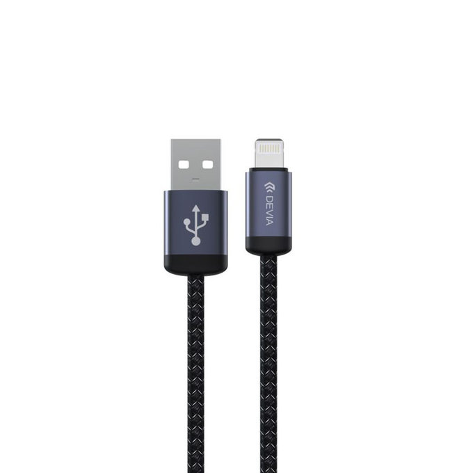 Kabel Lightning / USB Gracious, 2,4A, 2m, czarny, Devia
