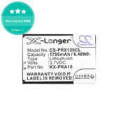 Bateria do Panasonic KX-PRX110, 120, 150, 1750mAh, Li-Ion, 3.7V, KX-PRA10, HQ