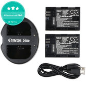 2 μπαταρίες με φορτιστή γιαCanon EOS 5D Mark II, EOS 7D, 2000mAh, Li-Ion, 7.4V, LP-E6, HQ