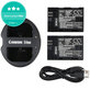 2 μπαταρίες με φορτιστή γιαCanon EOS 5D Mark II, EOS 7D, 2000mAh, Li-Ion, 7.4V, LP-E6, HQ