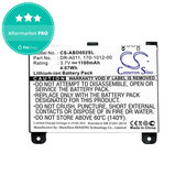 Bateria do Amazon Kindle 2, 1100mAh, Li-Ion, 3.7V, DR-A011, HQ