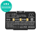 Bateria do Garmin GPSMAP 276, 296, 376, 378, 478, 495, 2200mAh, Li-Ion, 7.4V, 010-10517-00, HQ