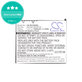 Bateria do HP Compaq iPAQ rx3000, rx3115, rx3700, hx2110, hx2790, 1400mAh, Li-Ion, 3.7V, HSTNH-M03B-SS, HQ