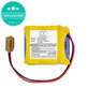 Bateria do Fanuc 18-T Series Programmable Logic, 2400mAh, Li-MnO2, 6V, BR-2/3AGCT4A, HQ