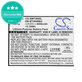 Bateria do Samsung Galaxy Tab Active 2 8.0, 4050mAh, Li-Pol, 3.8V, EB-BT365BBU, HQ