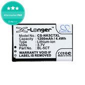 Bateria do Nokia 5220, 5630, 6303, 6700, C5, 1200mAh, Li-Ion, 3.7V, BL-5CT, HQ