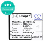 Bateria do Alcatel OneTouch Evolve, 1300mAh, Li-Ion, 3.7V, TLi014A1, HQ