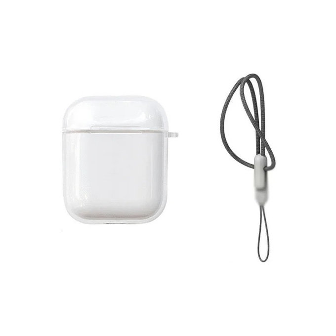 Etui silikonowe do AirPods 1 i 2, Przezroczysty, Transparent