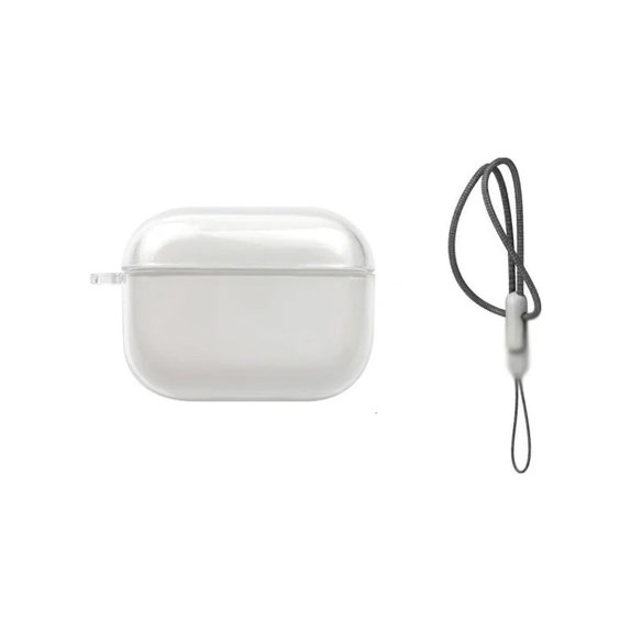 Etui silikonowe do AirPods Pro, Przezroczysty, Transparent