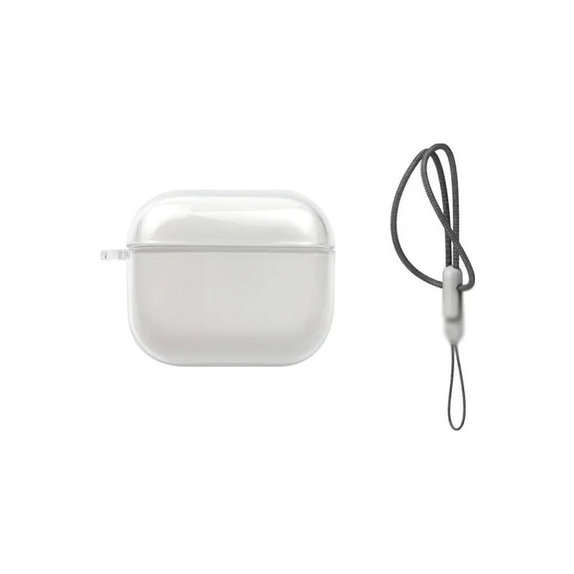 Etui silikonowe do AirPods 3, Przezroczysty, Transparent