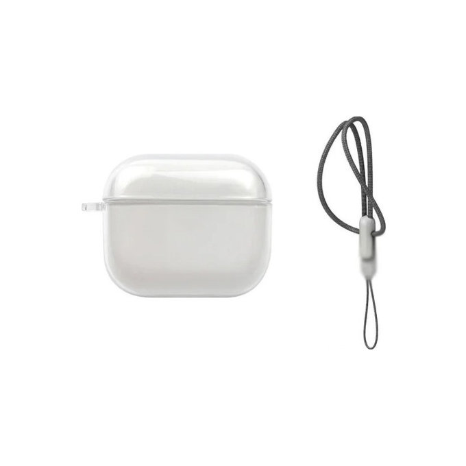 Etui silikonowe do AirPods 3, Przezroczysty, Transparent