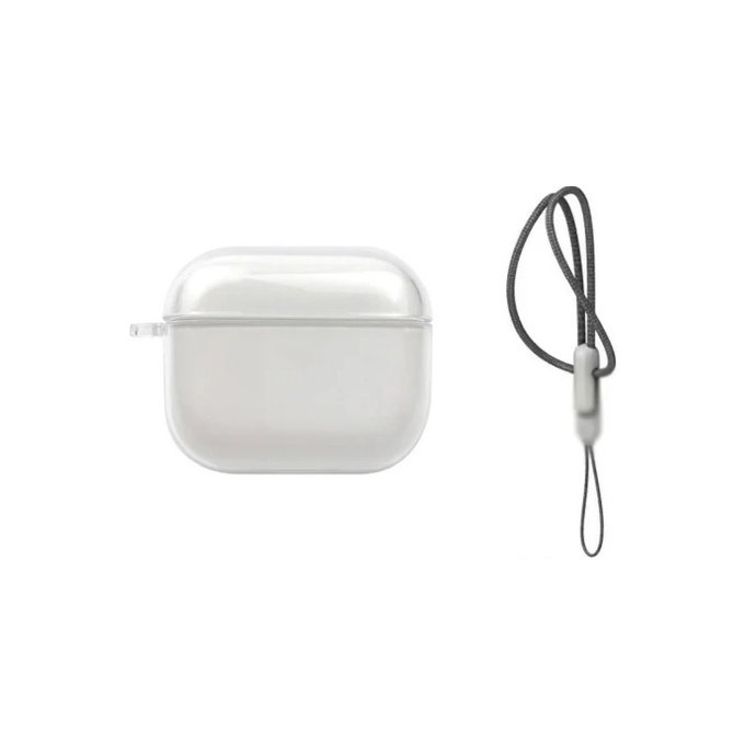 Etui silikonowe do AirPods 4, Przezroczysty, Transparent