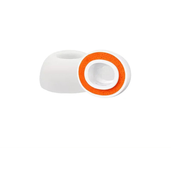 Wymienne silikonowe końcówki douszne do AirPods Pro 3, Memory Foam, M, Biały, White