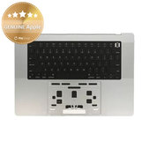 Górna rama klawiatury do MacBook Pro 16" A2780 (2023), z klawiaturą US i baterią, Silver, 661-32190, Genuine Apple